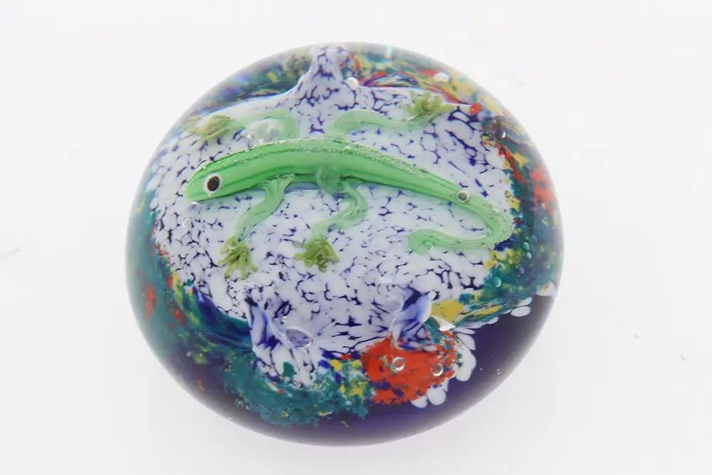 Millefiori Glass Paperweight