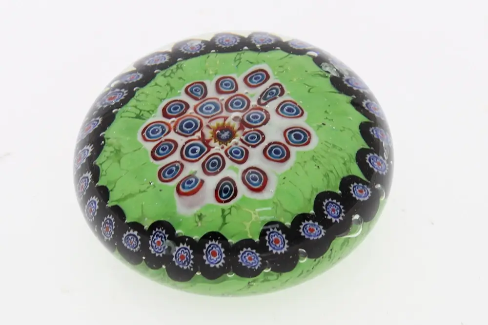 Millefiori Glass Paperweight