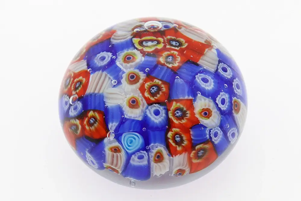 Millefiori Glass Paperweight