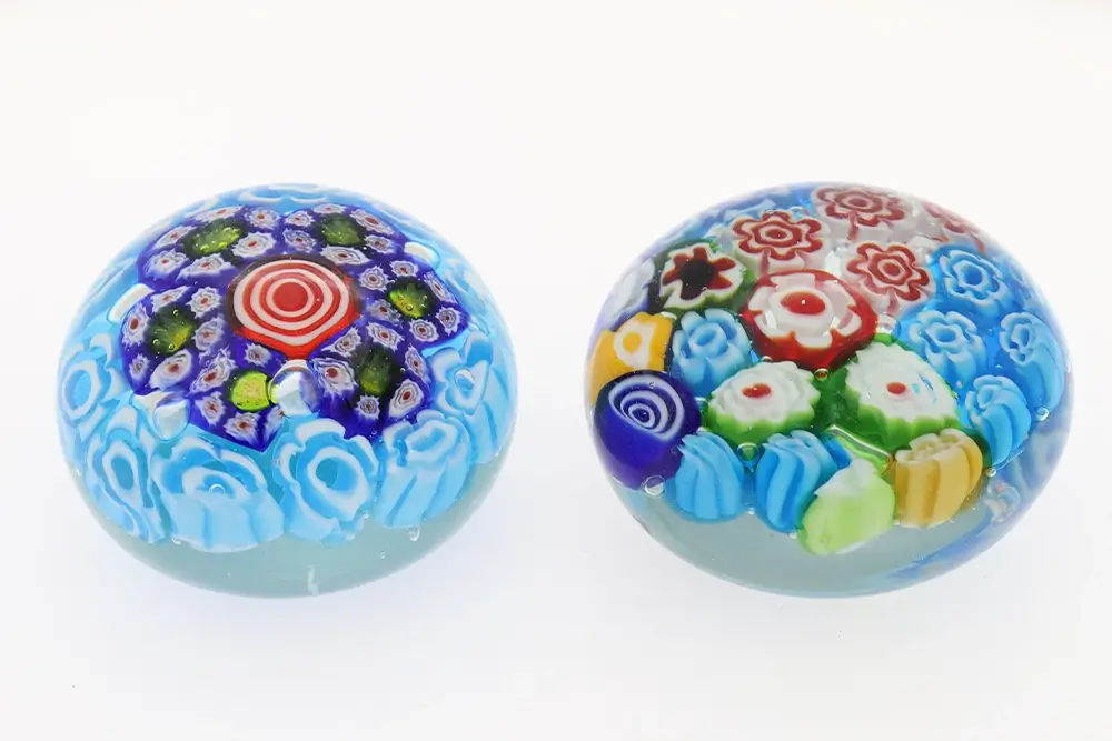 Millefiori Glass Paperweight